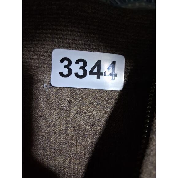 Woolrich Mens size Large Ribbed Quarter Zip Pullover Preppy Casual Sweater - Picture 9 of 9